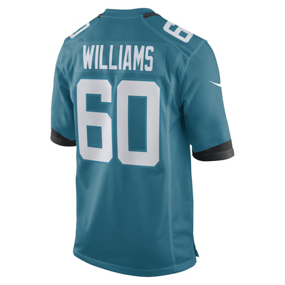 Darryl Williams Jacksonville Jaguars Nike Game   Jersey - Teal