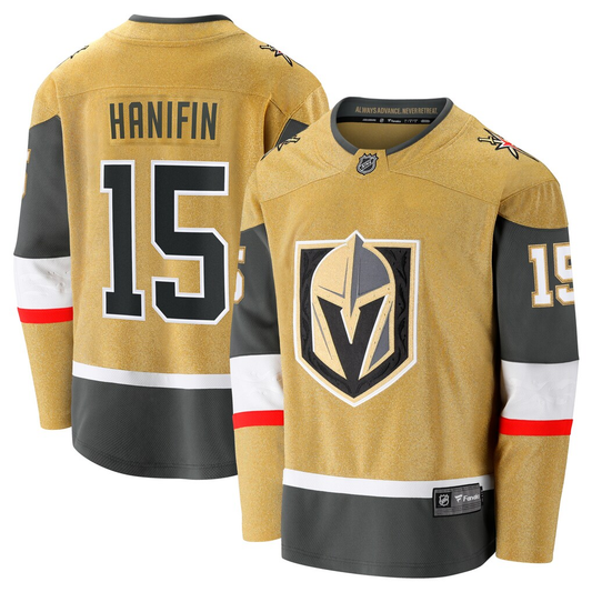Men's Vegas Golden Knights Noah Hanifin #15 Gold Home Breakaway Jersey