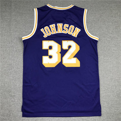 Magic Johnson Los Angeles Lakers #32 1984-85 Throwback Jersey
