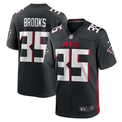 Natrone Brooks Atlanta Falcons Nike Team Game Jersey -  Black