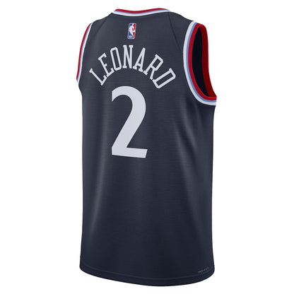 Unisex LA Clippers Kawhi Leonard  Navy 2024/25 Swingman Jersey - Icon Edition