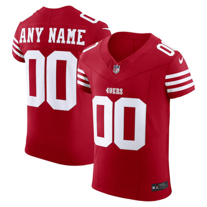 Men's Nike Scarlet San Francisco 49ers Vapor F.U.S.E. Elite Custom Jersey