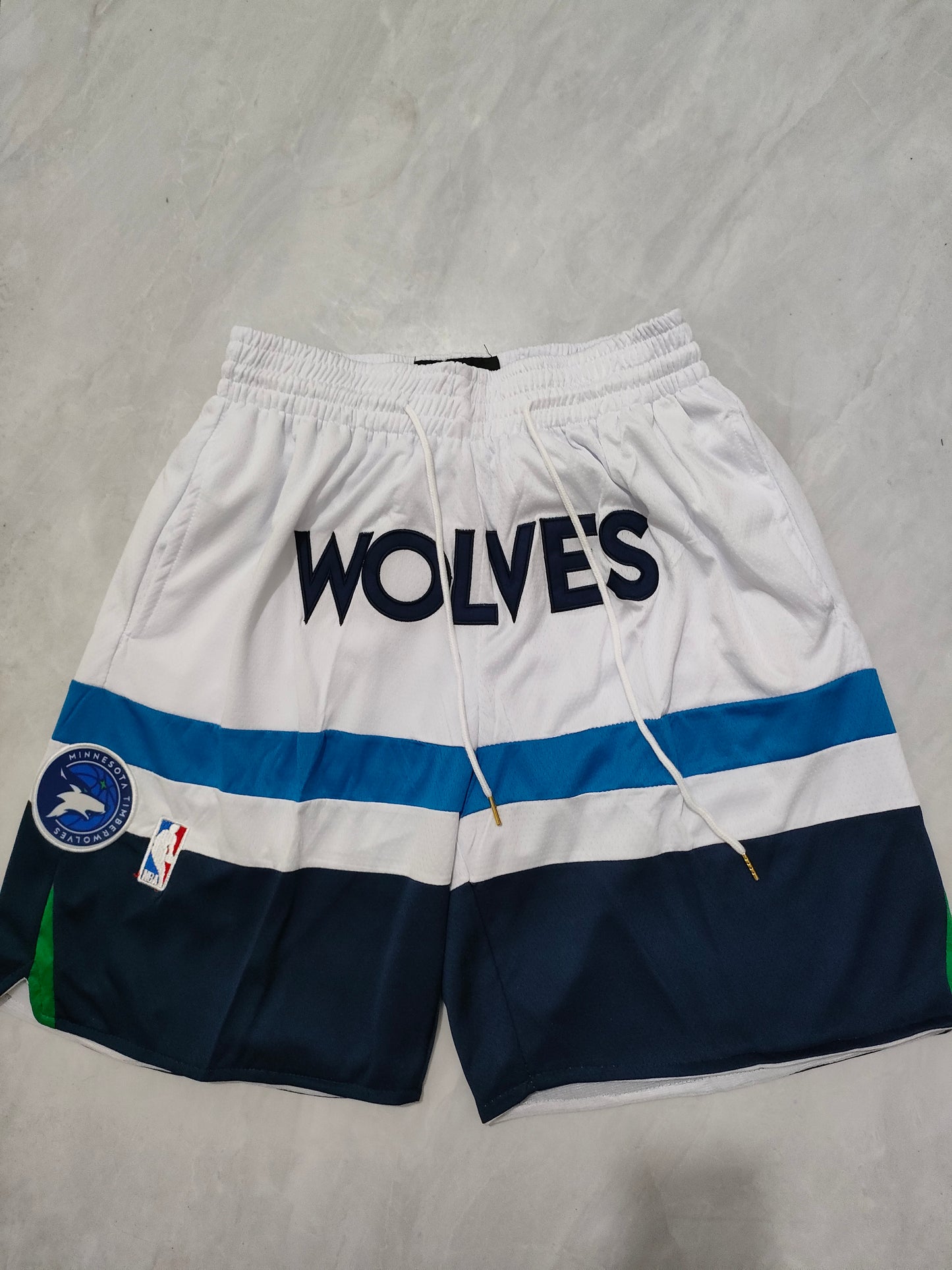 Minnesota Timberwolves White Regular Edition Pocket Shorts