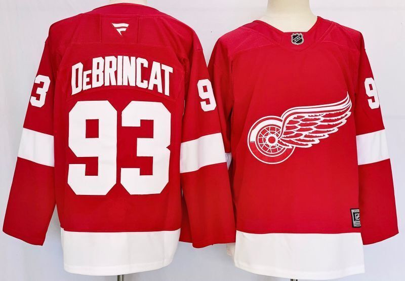 Men's Detroit Red Wings Alex DeBrincat #93  Red Breakaway Jersey