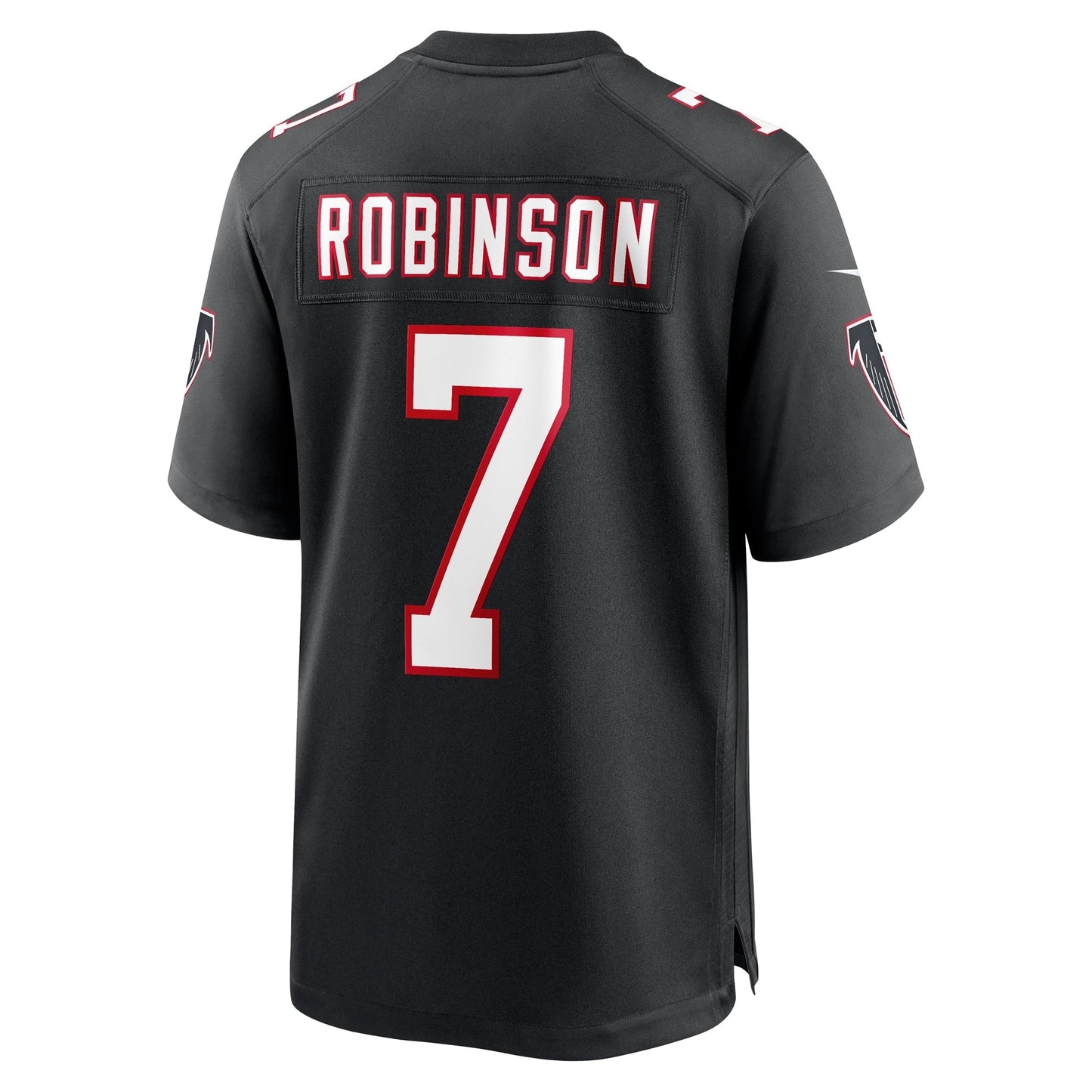 Bijan Robinson Atlanta Falcons Nike 2023 NFL Draft First Round Pick Throwback Game Jersey - Black