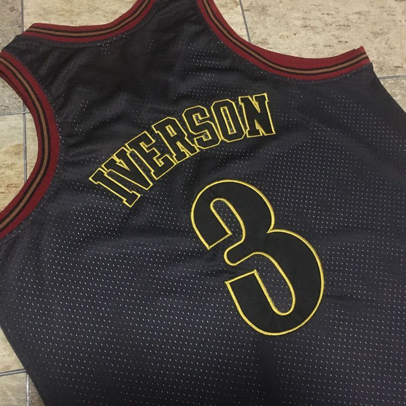 Allen Iverson Philadelphia 76ers 3 Black MN
