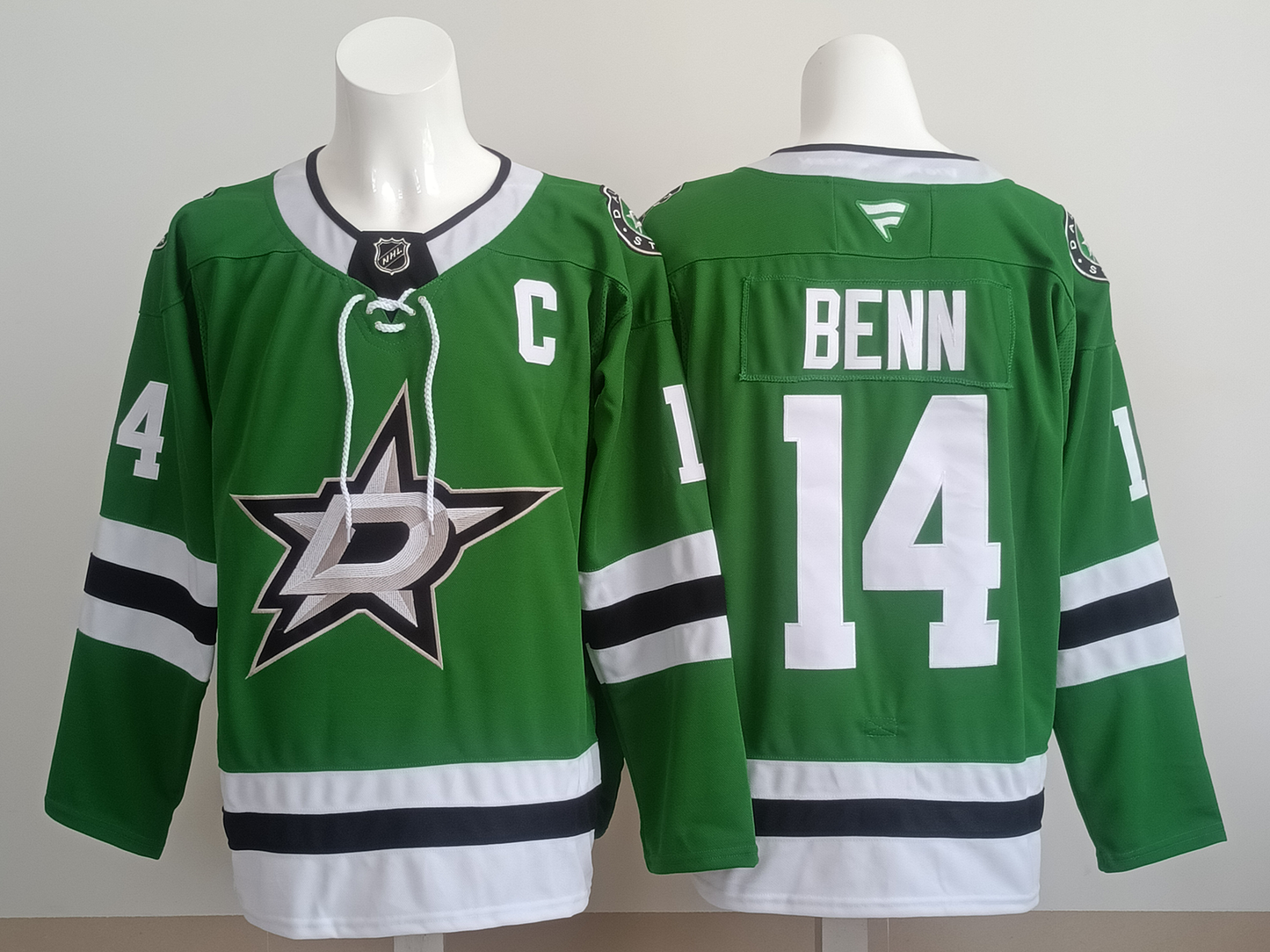 Men's Dallas Stars Jamie Benn #14  Green Player Jersey