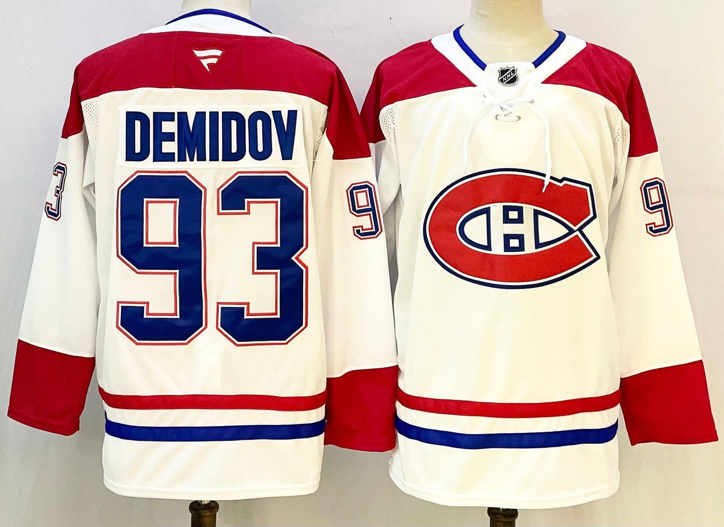 Men's Montreal Canadiens Ivan Demidov #93  White Breakaway Player Jersey