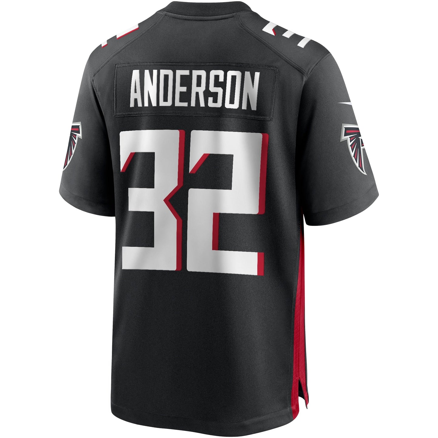 Jamal Anderson Atlanta Falcons Nike Game Retired   Jersey - Black