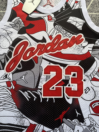 Michael Jordan Chicago Bulls 23 Black Thorwback Jersey