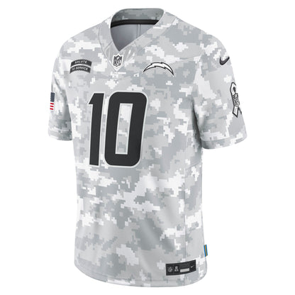 Justin Herbert Los Angeles Chargers Nike 2024 Salute to Service Limited Jersey - Arctic Camo