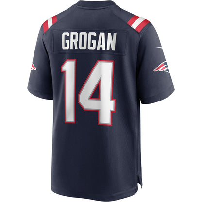 Steve Grogan New England Patriots Nike Game Retired   Jersey - Navy