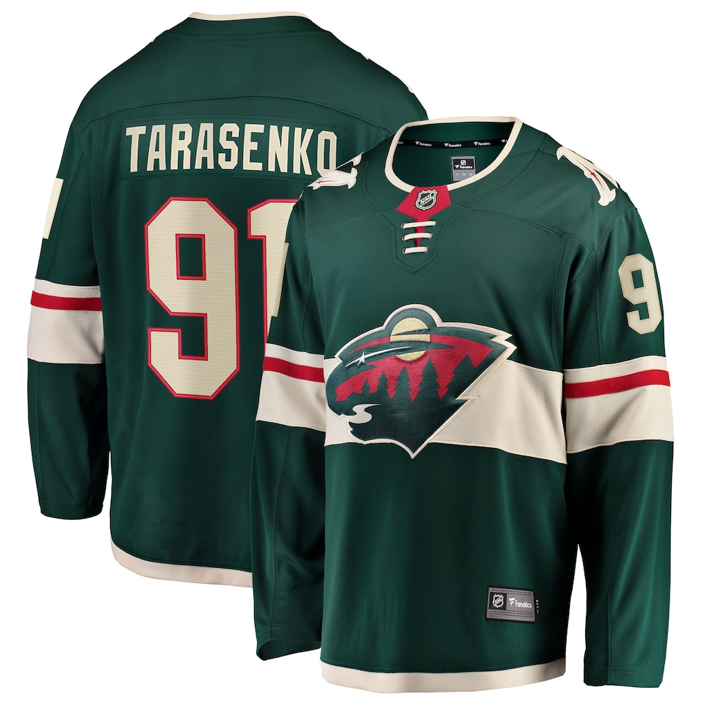 Men's Minnesota Wild Vladimir Tarasenko #91  Green Home Breakaway Jersey