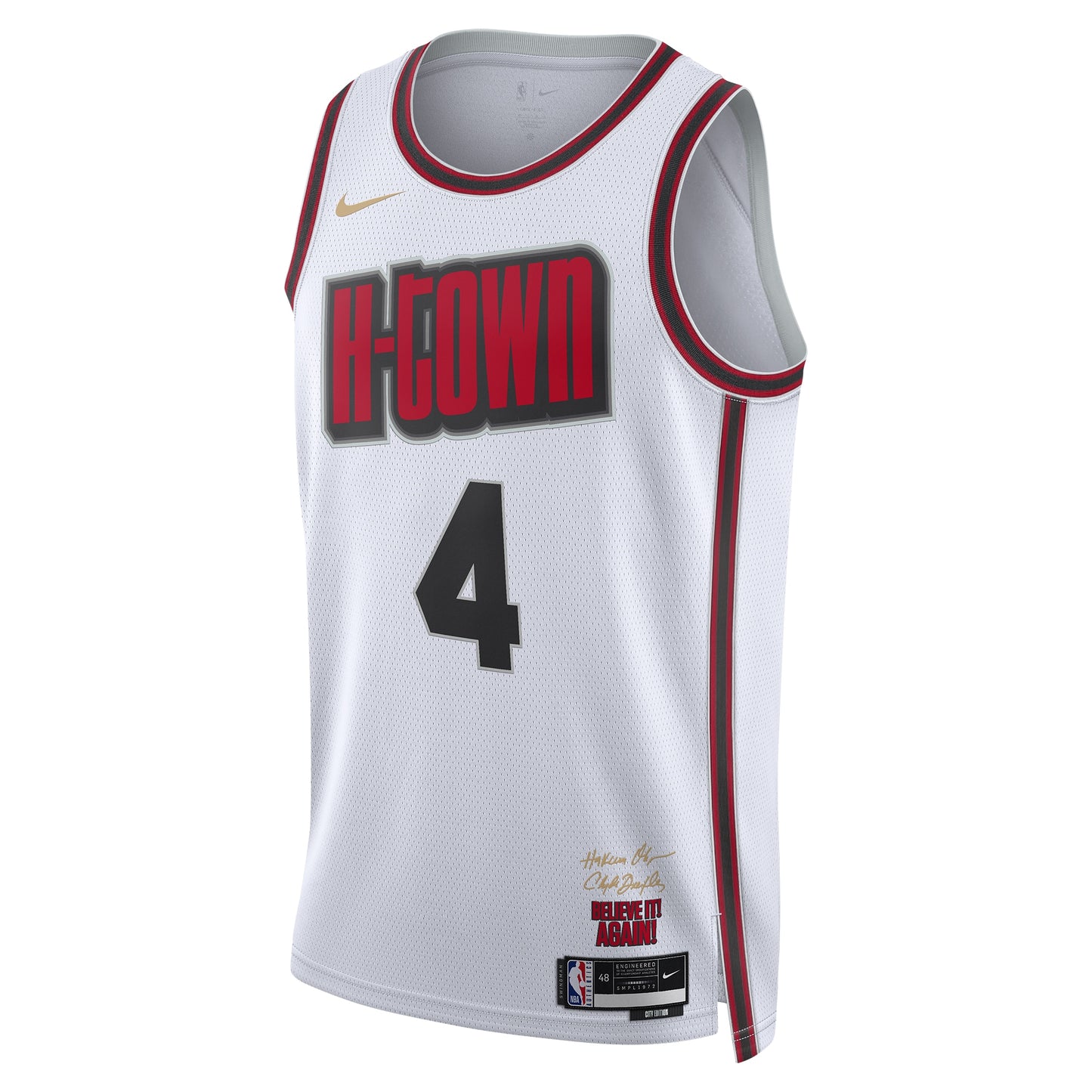 Unisex Houston Rockets Jalen Green White 2024/25 Swingman Jersey - City Edition