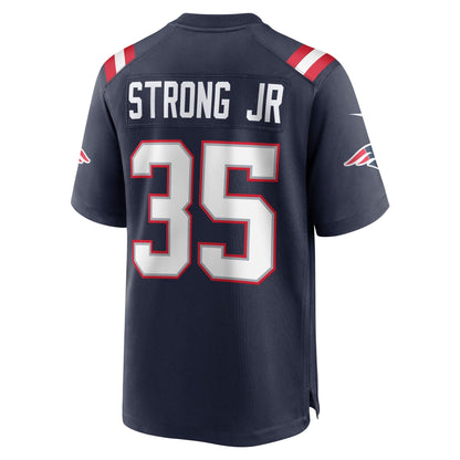 Pierre Strong Jr. New England Patriots Nike Game   Jersey - Navy