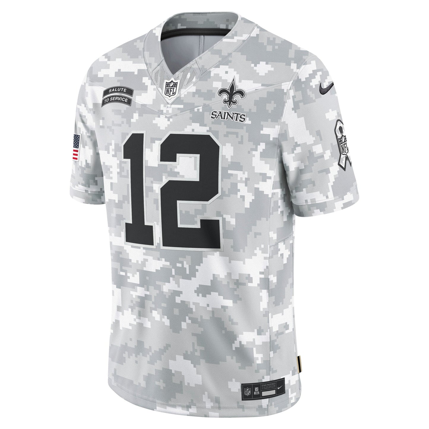 Chris Olave New Orleans Saints Nike 2024 Salute to Service Limited Jersey - Arctic Camo