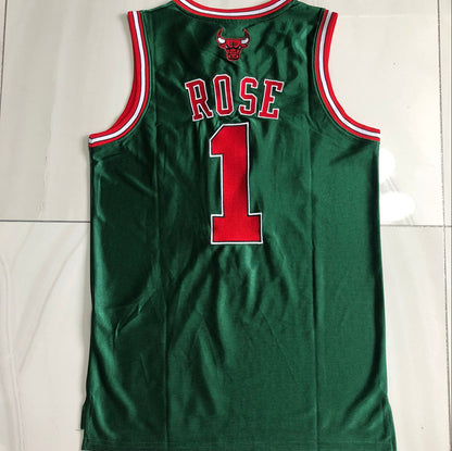Derrick Rose Chicago Bulls Green Thorwback Jersey