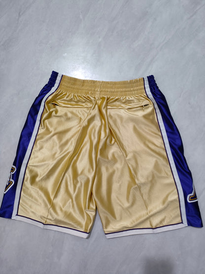 JUST DON Los Angeles Lakers Golden Hall of Fame Pocket Shorts