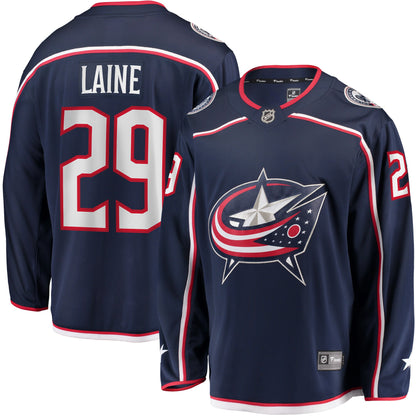 Patrik Laine Columbus Blue Jackets   Home Breakaway Jersey - Navy