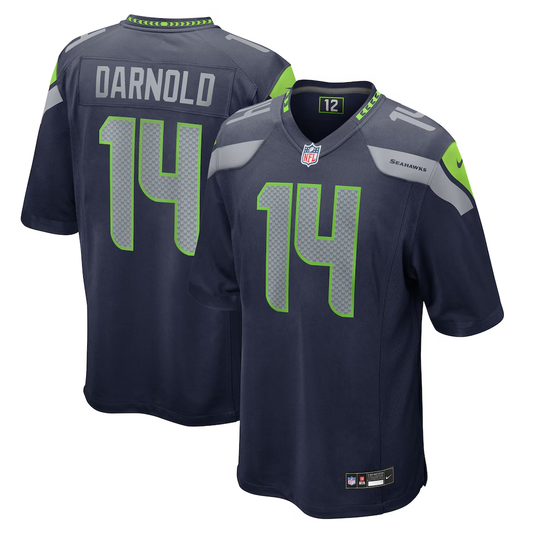 Men's Seattle Seahawks Sam Darnold Nike College Navy Team Game Jersey