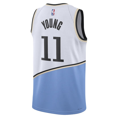 Unisex Atlanta Hawks Trae Young White 2024/25 Swingman  Jersey - City Edition