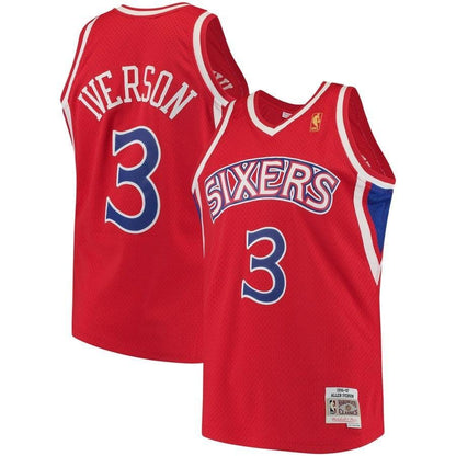 Allen Iverson Philadelphia 76ers Throwback Jersey