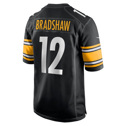 Terry Bradshaw Pittsburgh Steelers Nike Retired   Game Jersey - Black