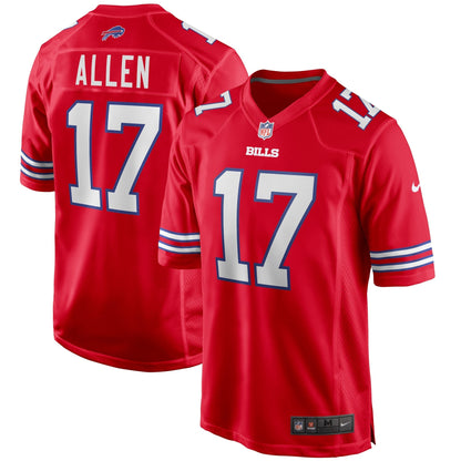 Josh Allen Buffalo Bills Nike Alternate Game   Jersey - Red
