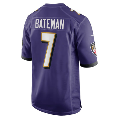 Rashod Bateman Baltimore Ravens Nike Game   Jersey - Purple