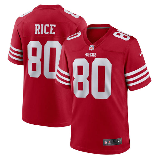 Jerry Rice San Francisco 49ers Nike Retired Team   Game Jersey - Scarlet