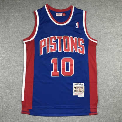 Detroit Pistons Dennis Rodman #10 1988/89 Throwback — Embroidered