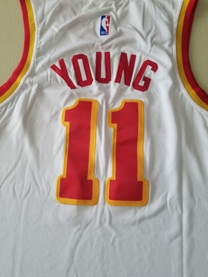 Men's Atlanta Hawks Trae Young #11 White 2020/21 Fast Break Player Jersey
