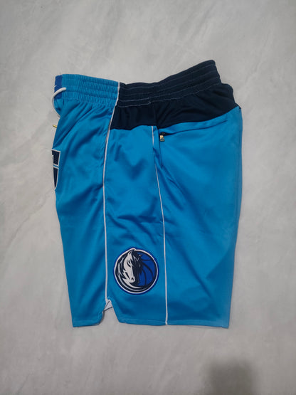 JUST DON Dallas Mavericks Blue Pocket Shorts