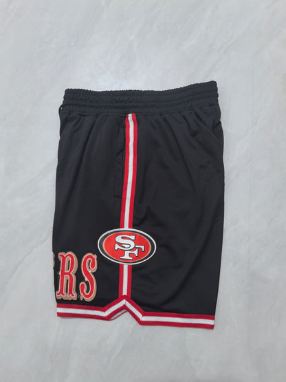 San Francisco 49ers Black Pocket Shorts