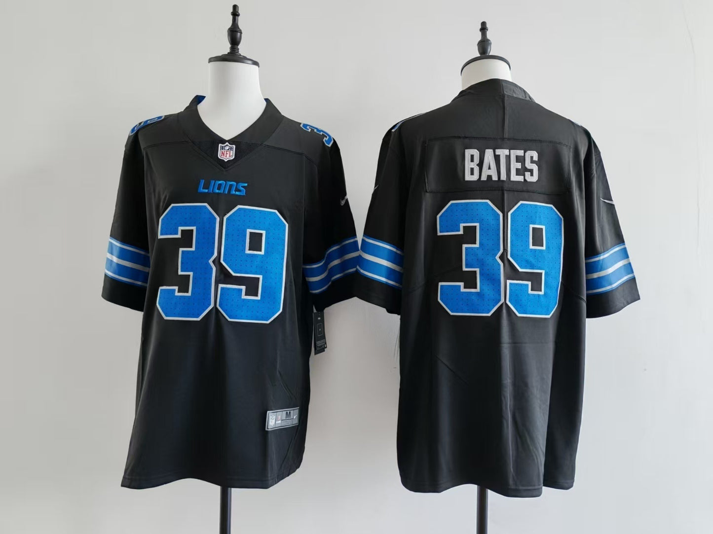 Men's Detroit Lions Jake Bates Jersey -  Black