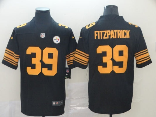 Men's Pittsburgh Steelers Minkah Fitzpatrick Nike Jersey -  Black-yellow numbers