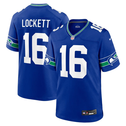 Tyler Lockett Seattle Seahawks Nike Throwback   Game Jersey - Royal