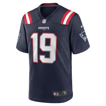 Garrett Gilbert New England Patriots Nike Home Game   Jersey - Navy