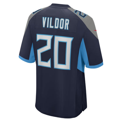 Kindle Vildor Tennessee Titans Nike Team Game Jersey -  Navy