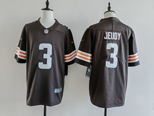 Men's Cleveland Browns Jerry Jeudy Jersey-Brown
