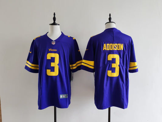 Men's Minnesota Vikings Jordan Addison Nike Jersey -  Purple