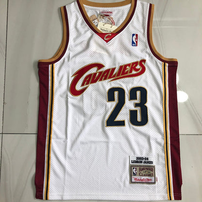 Cleveland Cavaliers LeBron James 23 White MN
