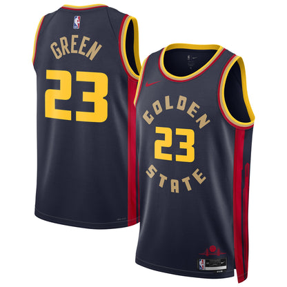 Unisex Golden State Warriors Draymond Green Navy 2024/25 Swingman Jersey - City Edition