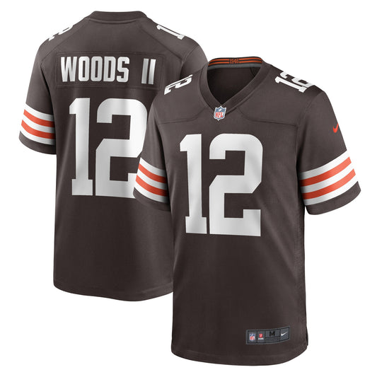 Michael Woods II Cleveland Browns Nike Game   Jersey - Brown