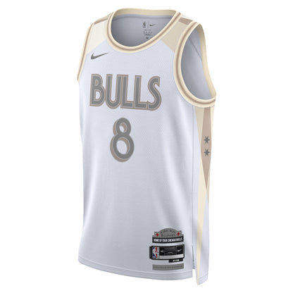 Unisex Chicago Bulls Zach LaVine  White 2024/25 Swingman  Jersey - City Edition