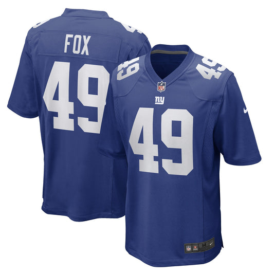 Tomon Fox New York Giants Nike Game   Jersey - Royal