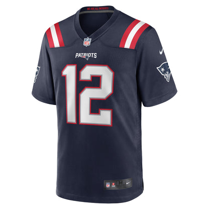 Tom Brady New England Patriots Nike Game Retired   Jersey - Navy