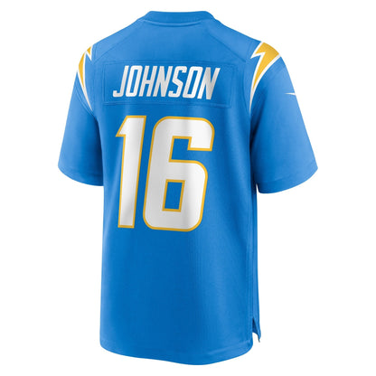 Tyler Johnson Los Angeles Chargers Nike Team Game Jersey -  Powder Blue