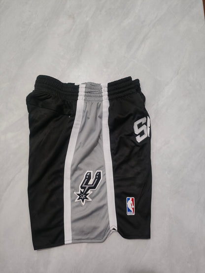 San Antonio Spurs Black Regular Edition Pocket Shorts