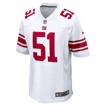 Men's New York Giants Abdul Carter Nike White First Round Pick Game Jersey